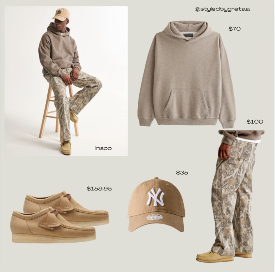 Men’s fall styling inspo! 🍂 featuring Abercrombie clothes, accessories from Aritzia, and Clarks shoes 

#LTKStyleTip #LTKMens #LTKGiftGuide