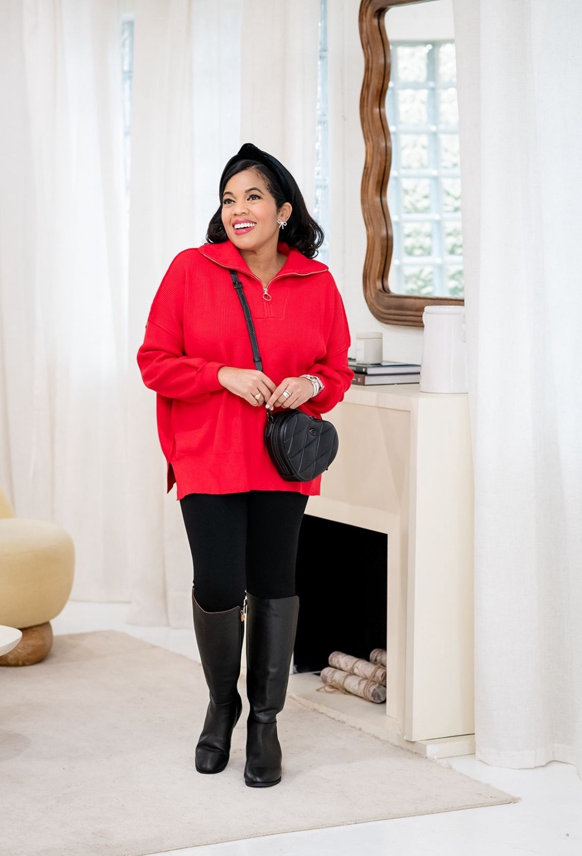 I’m wrapped in a cozy red sweater perfect for holiday events!

#LTKFindsUnder50 #LTKGiftGuide #LTKHoliday