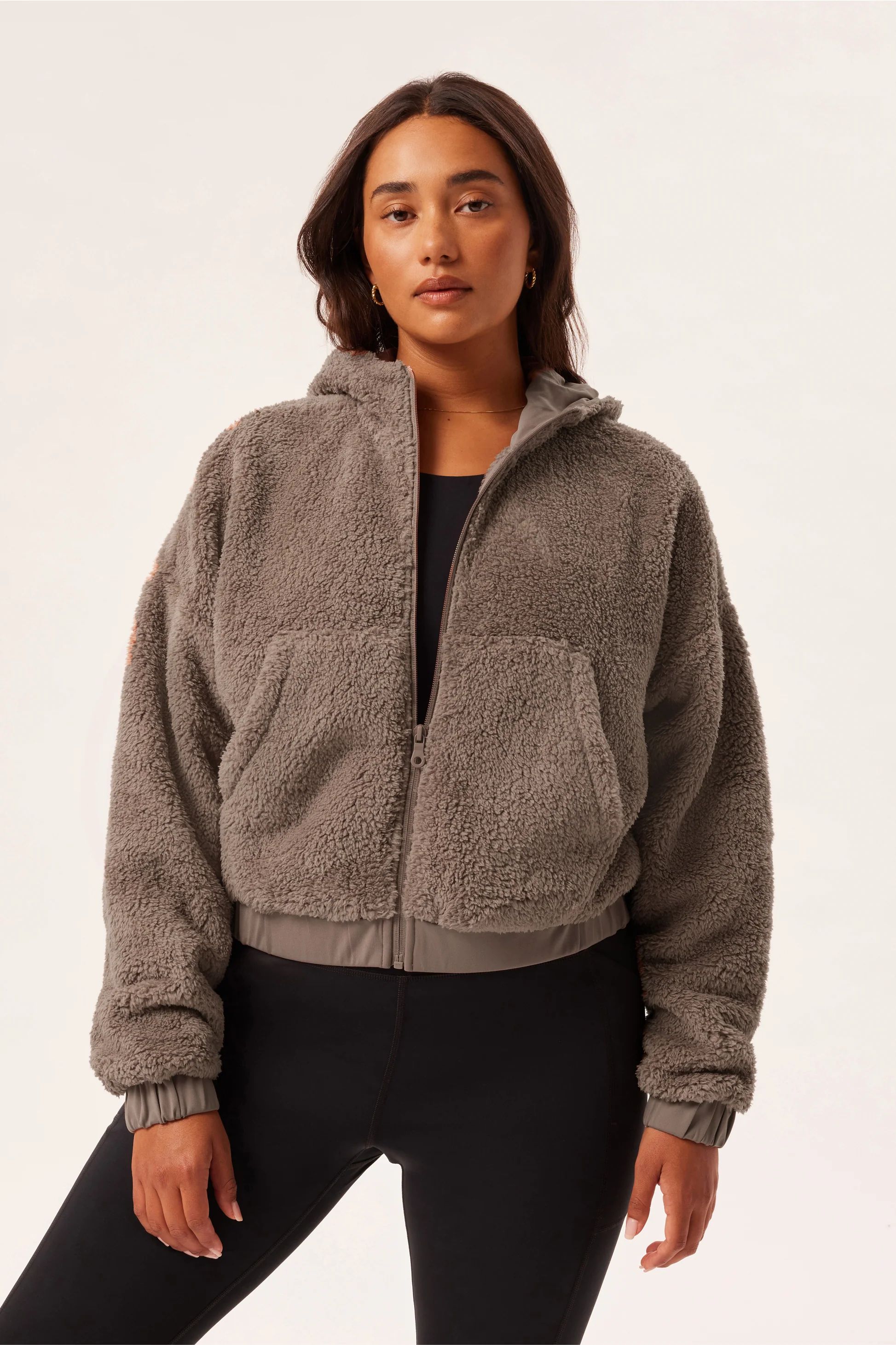 Brownie Recycled Fleece Bomber | Girlfriend Collective