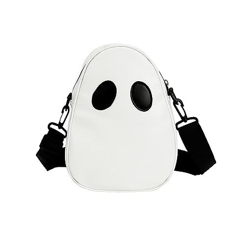 Opexicos 1Pcs Halloween Pumpkin Cute Ghost Purse PU Leather Crossbody Bag Shoulder Bag For Women's Spooky Trick Treat | Amazon (US)