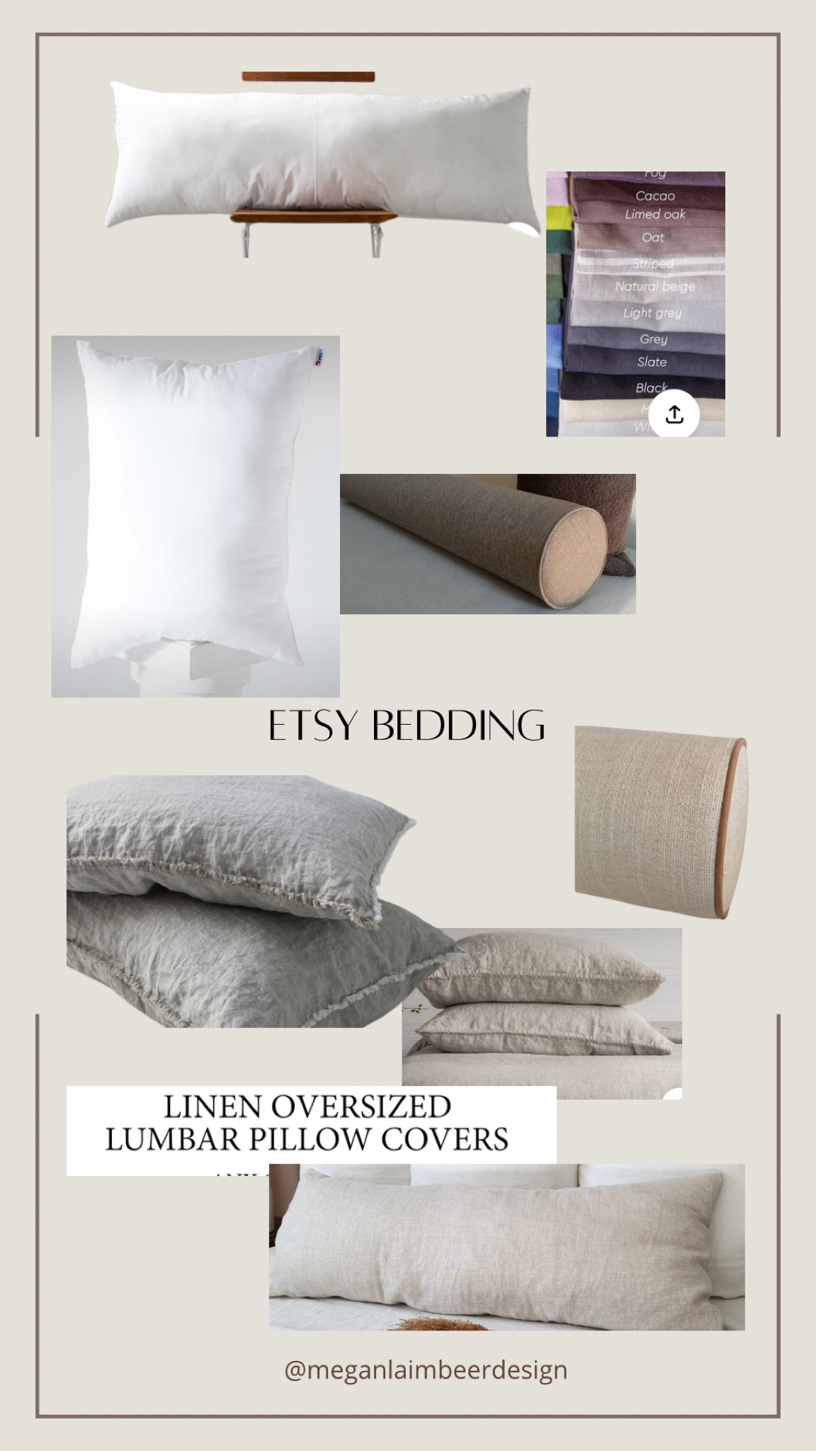 Etsy bedding. Great linen finds and pillow inserts

#LTKhome #LTKfindsunder100
