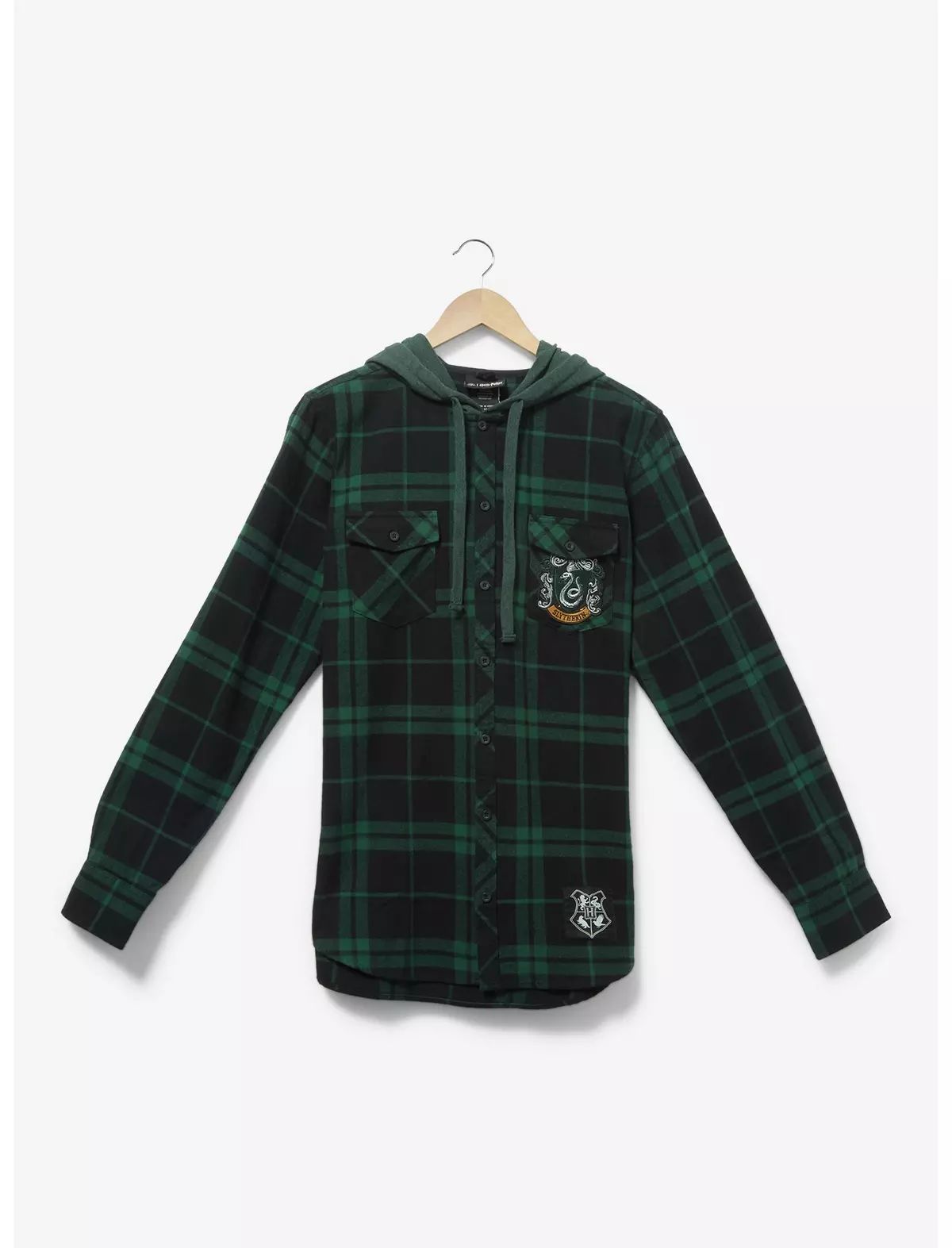 Harry Potter Slytherin Hooded Flannel - BoxLunch Exclusive | BoxLunch