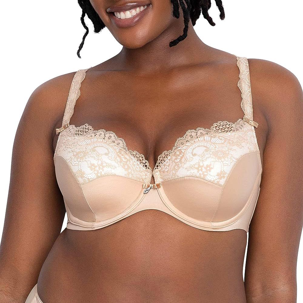 Curvy Couture Women's Tulip Sexy Lace Plus Size Push Up | Amazon (US)