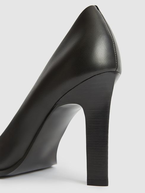 Leather Court Shoes | Reiss US