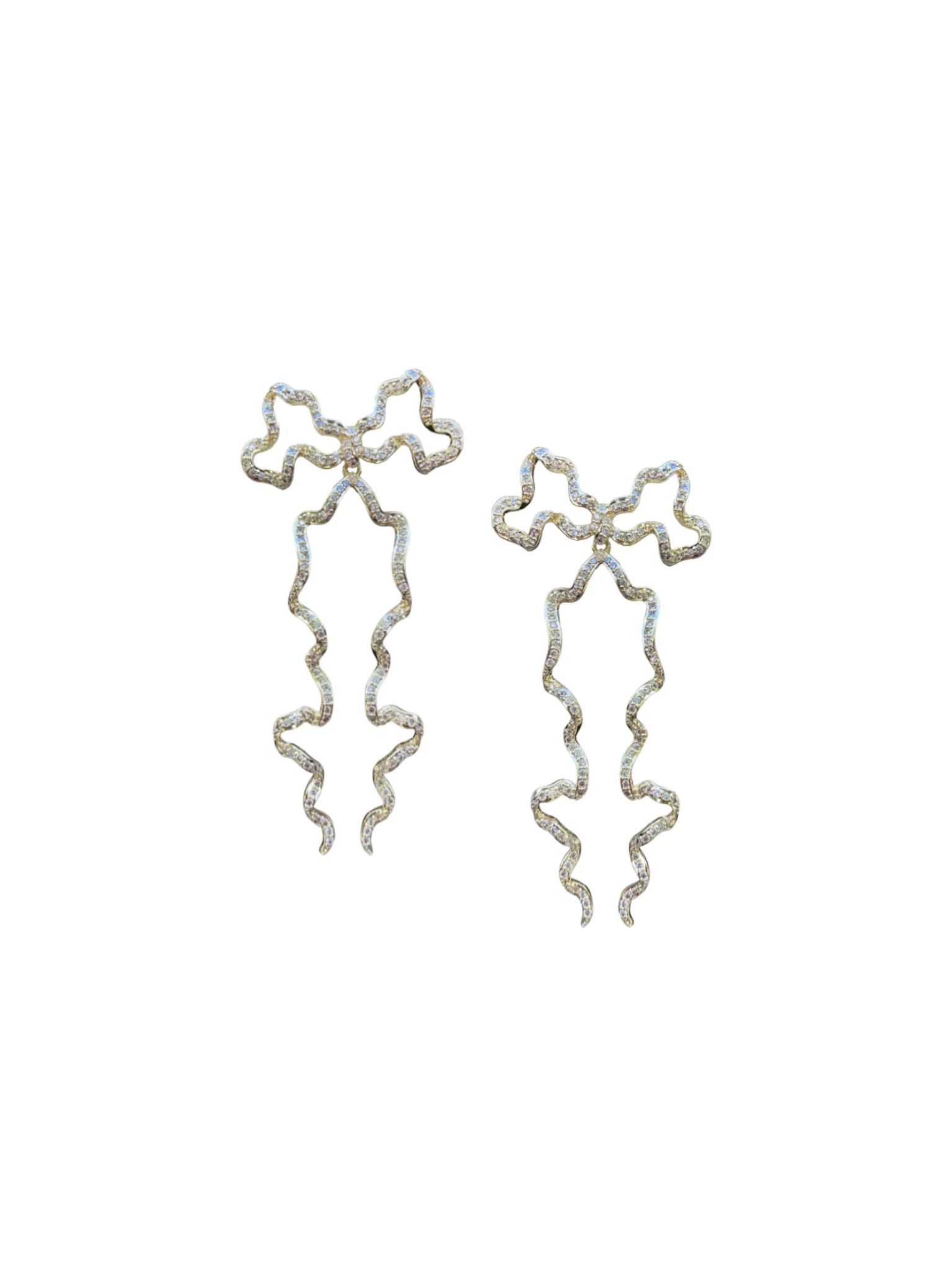 Embellished Bows Drops | Nicola Bathie Jewelry