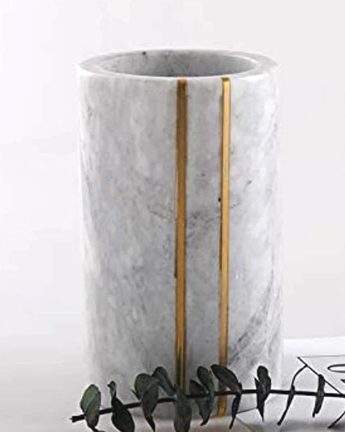 Marble Wine Chiller: Multi-Purpose Bucket Vase, Utensil Holder, and Beverage Cooler - Elegant Des... | Amazon (US)