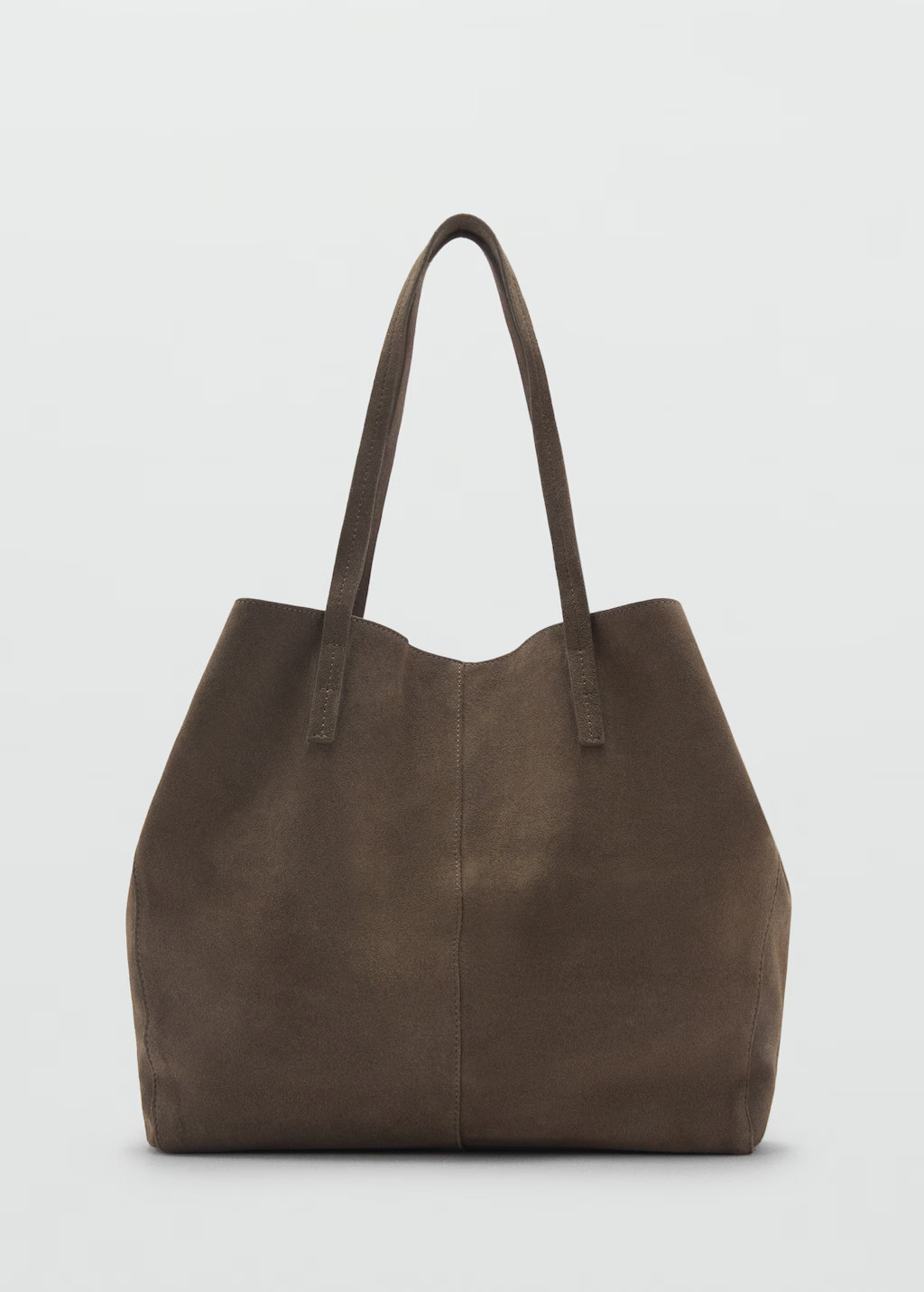 Suede shopper bag - Women | MANGO USA | Mango (US/MX/AU)