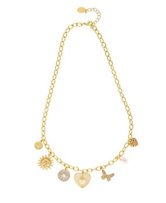 Rivka Friedman Polished Multi Charm Chain Necklace - Macy's | Macy's