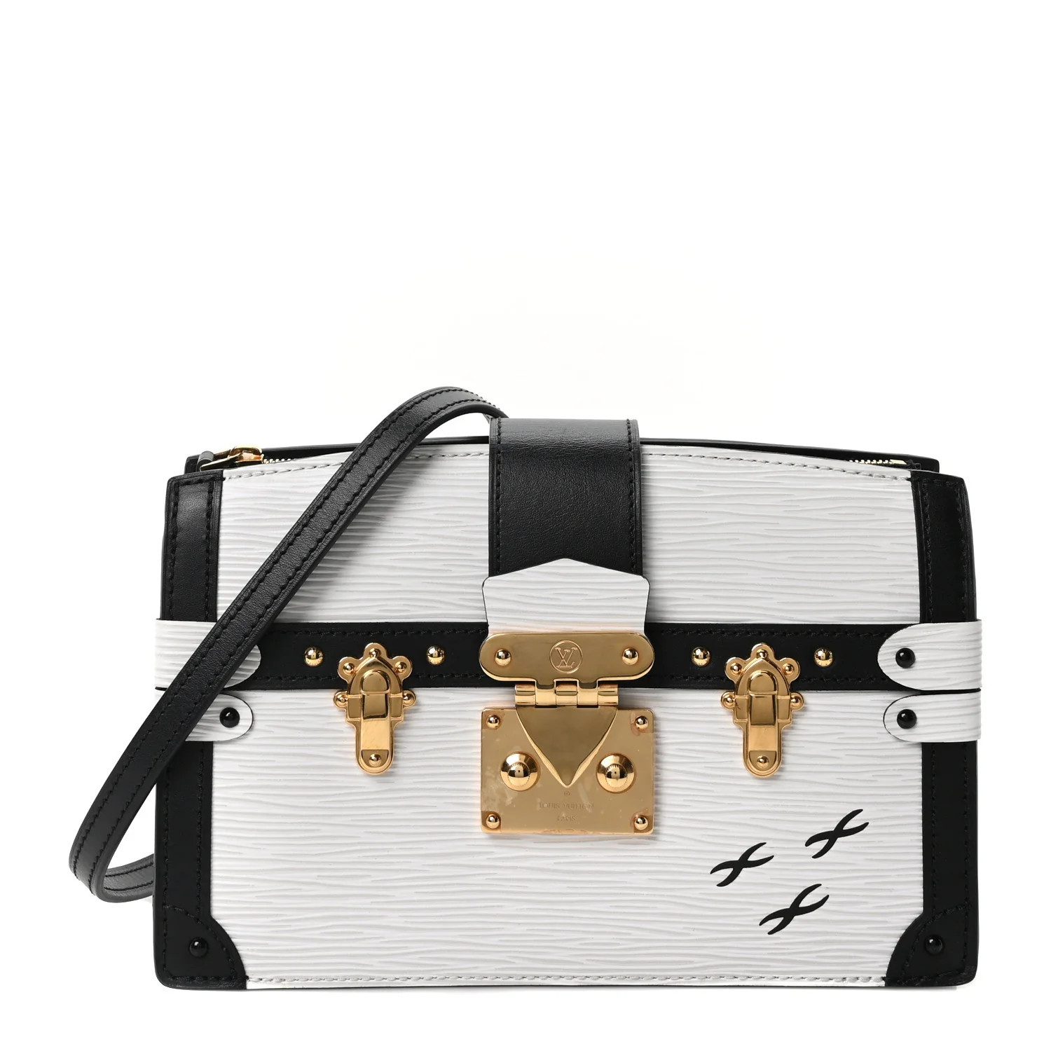 Epi Trunk Clutch White | FASHIONPHILE (US)