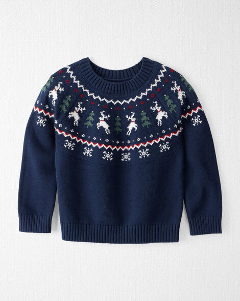 Toddler Fair Isle Organic Cotton Sweater | Carter's Inc