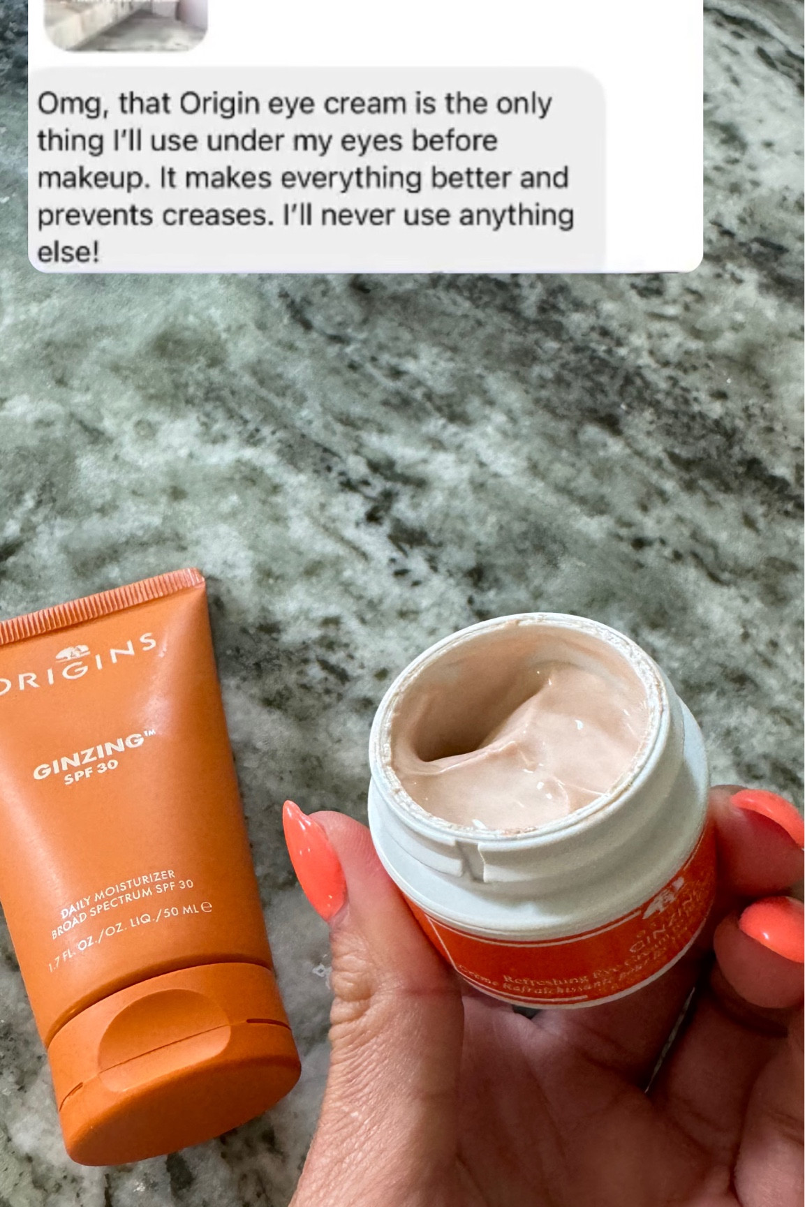 Eye cream that helps brighten and depuff from @origins , picked it up from @ultabeauty , and such a great SPF for face , doesn’t leave white cast 

#LTKOver40