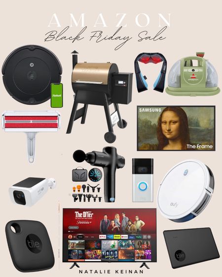 Black Friday deals at Amazon! Roomba robot vacuum. Little Green machine. Frame tv. Security camera. Ring. Tile. Massage gun. Gift for Him. Gift for couples. Gift for her. 


#LTKHoliday #LTKCyberweek #LTKsalealert