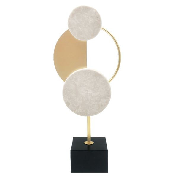 Metal & Marble Decor, 10.3", Metallic, sold by At Home | At Home