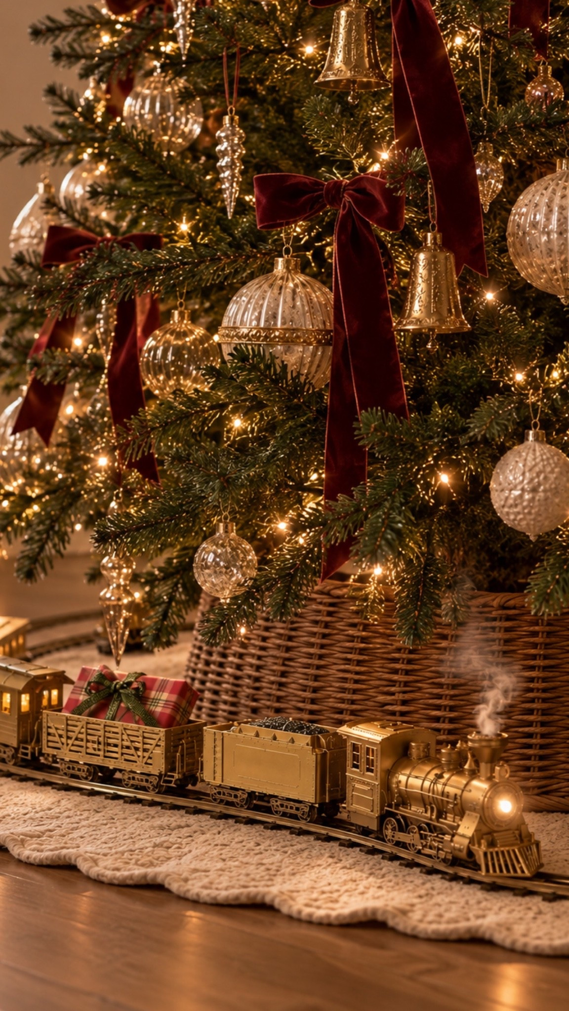 This Christmas tree train?! 🥹 so magical! New at target!

#LTKSeasonal #LTKHome