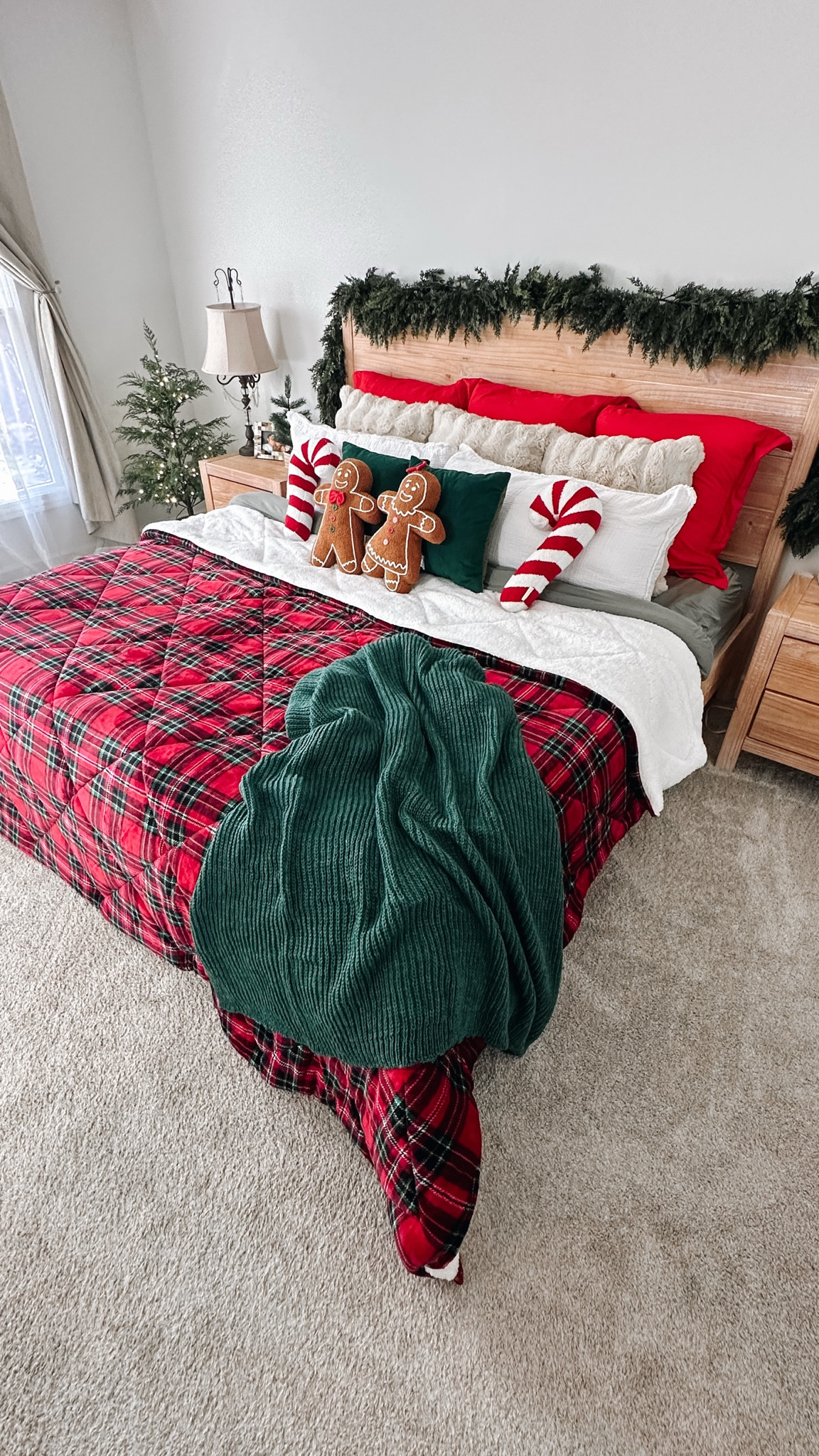 Christmas bedding 🎄 Christmas bedroom. Plaid bedding. Ralph Lauren inspired Christmas. Pottery Barn inspired Christmas. Christmas comforter. Christmas duvet  

#LTKHome #LTKSeasonal #LTKHoliday