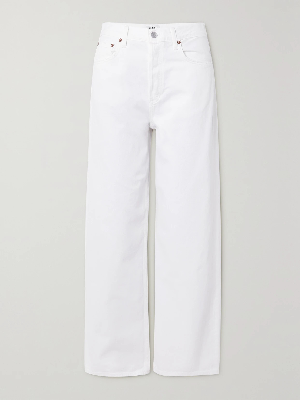 AGOLDE - + Net Sustain Low Slung Baggy Organic Boyfriend Jeans - White | NET-A-PORTER (US)