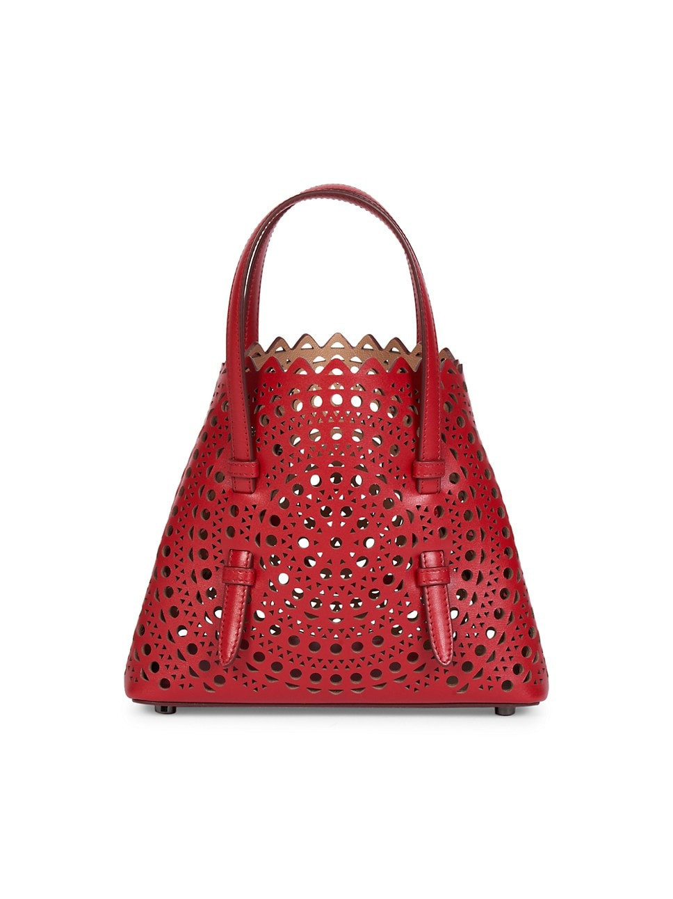 Small Mina Perforated Leather Tote | Saks Fifth Avenue