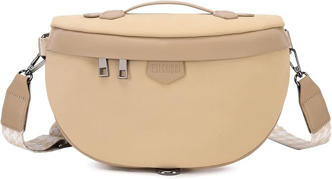 Eslcorri Crossbody Bags for Women - Fashion Sling Purse Shoulder Bag Fanny Pack Leather Causal Ch... | Amazon (US)