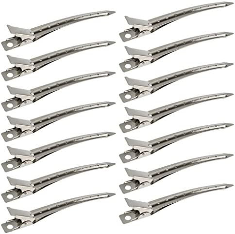 24 Packs Duck Bill Clips, Bantoye 3.5 Inches Rustproof Metal Alligator Curl Clips with Holes for ... | Amazon (US)