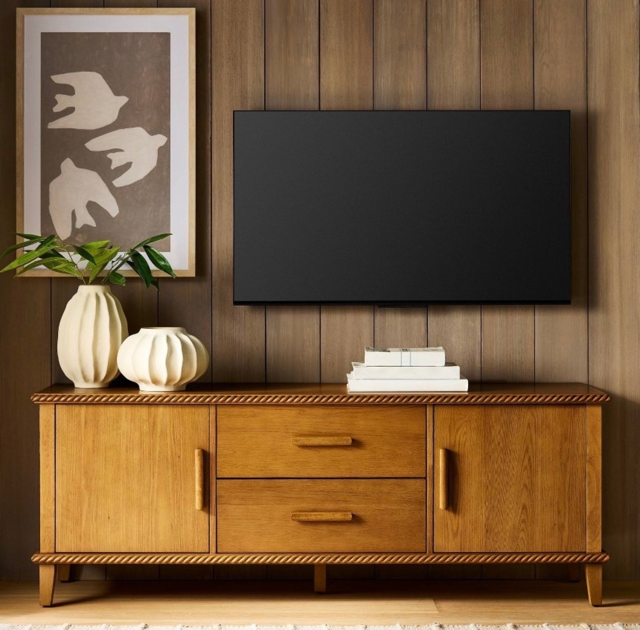 40% off! This media cabinet on warm wood with rope detail is so pretty and on sale now! Under $300 @Target 
#sponsored #ad

#LTKHome #LTKSaleAlert #LTKdayinmylife