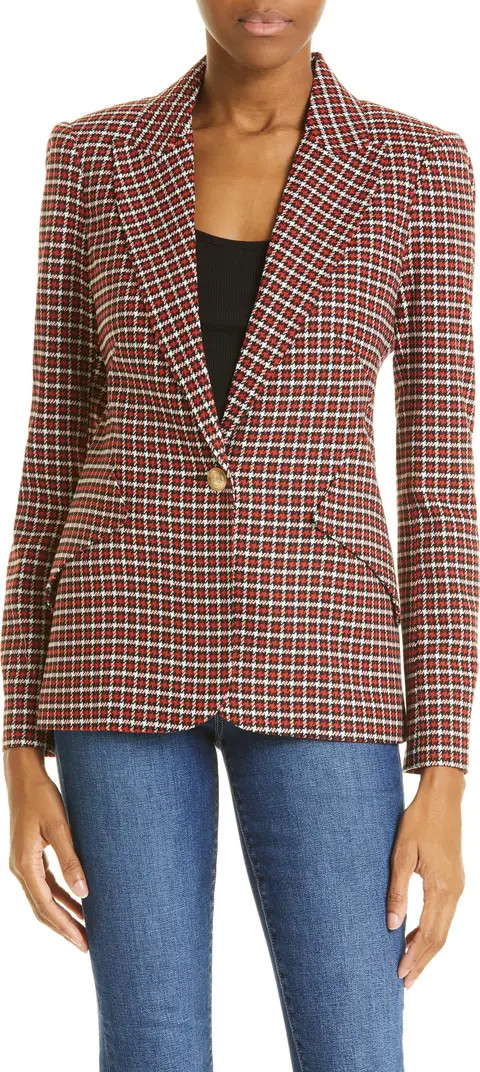 Chamberlain Check Peaked Lapel Blazer | Nordstrom