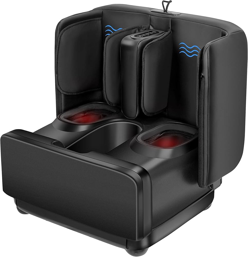 COMFIER 2 in 1 Foot Massager Machine & Ottoman Rest,Shiatsu Foot and Calf Massager with Heat,Knea... | Amazon (US)