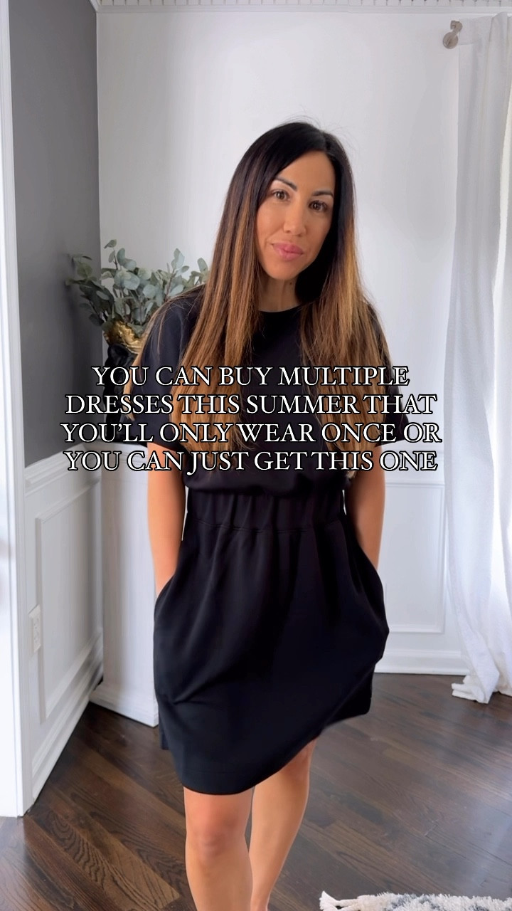 Why buy 3 dresses that you’ll likely wear only once when you can buy 1 that you’ll style over and over? This new AirEssentials dress from @spanx is literally the only dress you need this summer. Elastic waist, pockets and can be styled casually, sporty, for travel and for work. And it comes in 3 colors. This one will sell quickly! Use my code TAMMYXSPANX to save. 

Codes: Spanx tammyxspanx. Avara tammyL15. Social threads tammy15. 

Wearing small. Spanx, Spanx dress, lbd, black dress, black dresses, short sleeve dress 

#LTKStyleTip #LTKOver40 #LTKWorkwear
