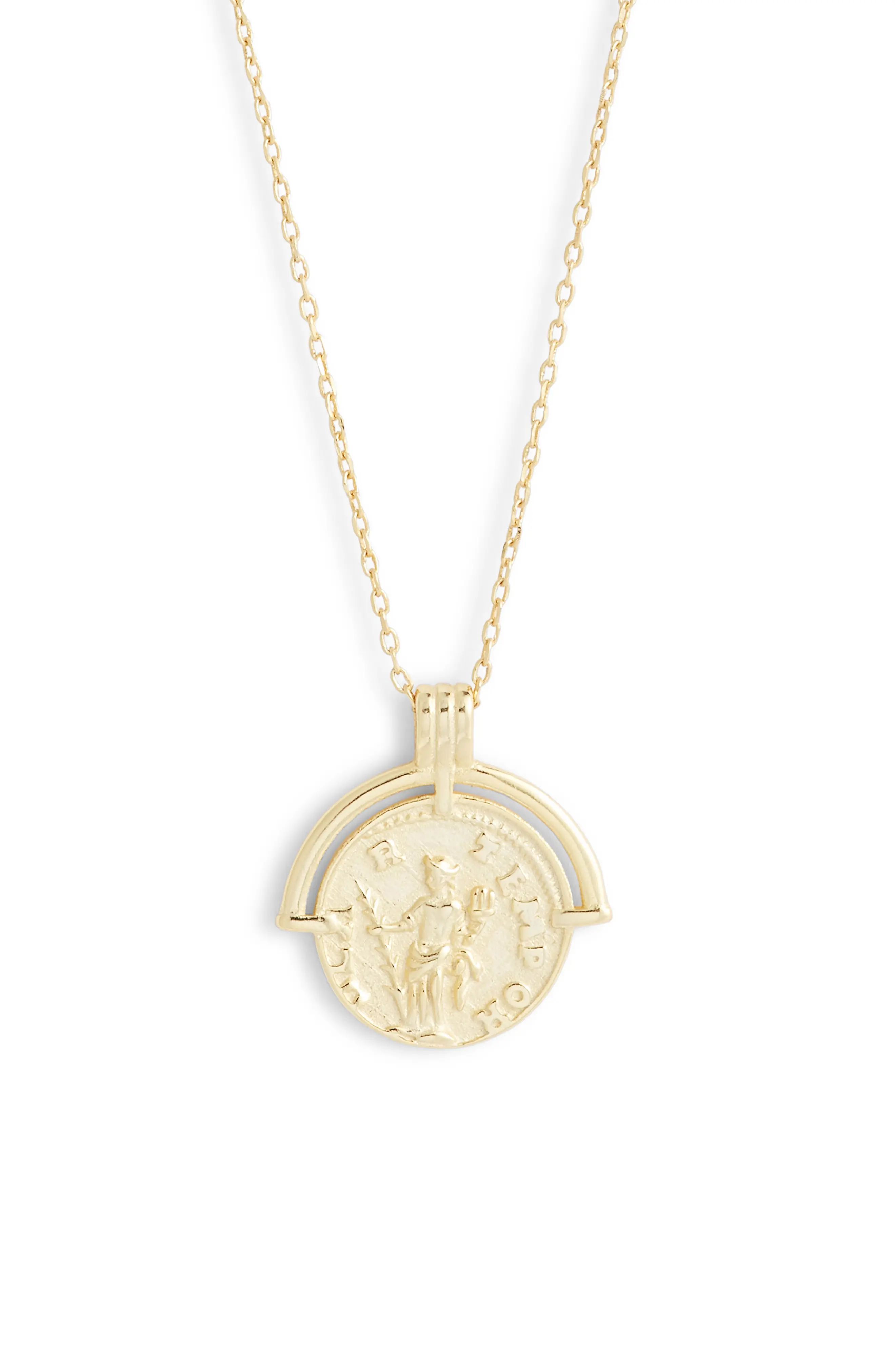 Bracha Athens Coin Pendant Necklace | Nordstrom