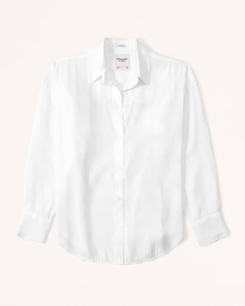 Oversized Drapey Shirt | Abercrombie & Fitch (US)