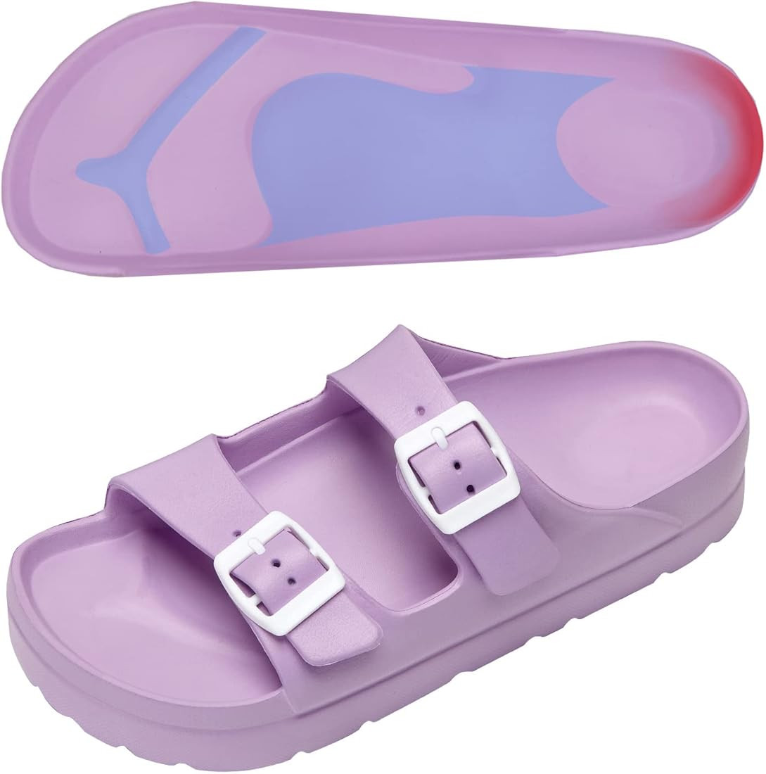 Women Adjustable Buckles Platform Sandals, Women's Casual Sandals with Arch Support, Summer EVA S... | Amazon (US)
