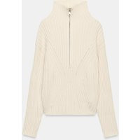 Zara - Ribbed Knit Jumper - Ecru - Xl - Woman | Zara UK