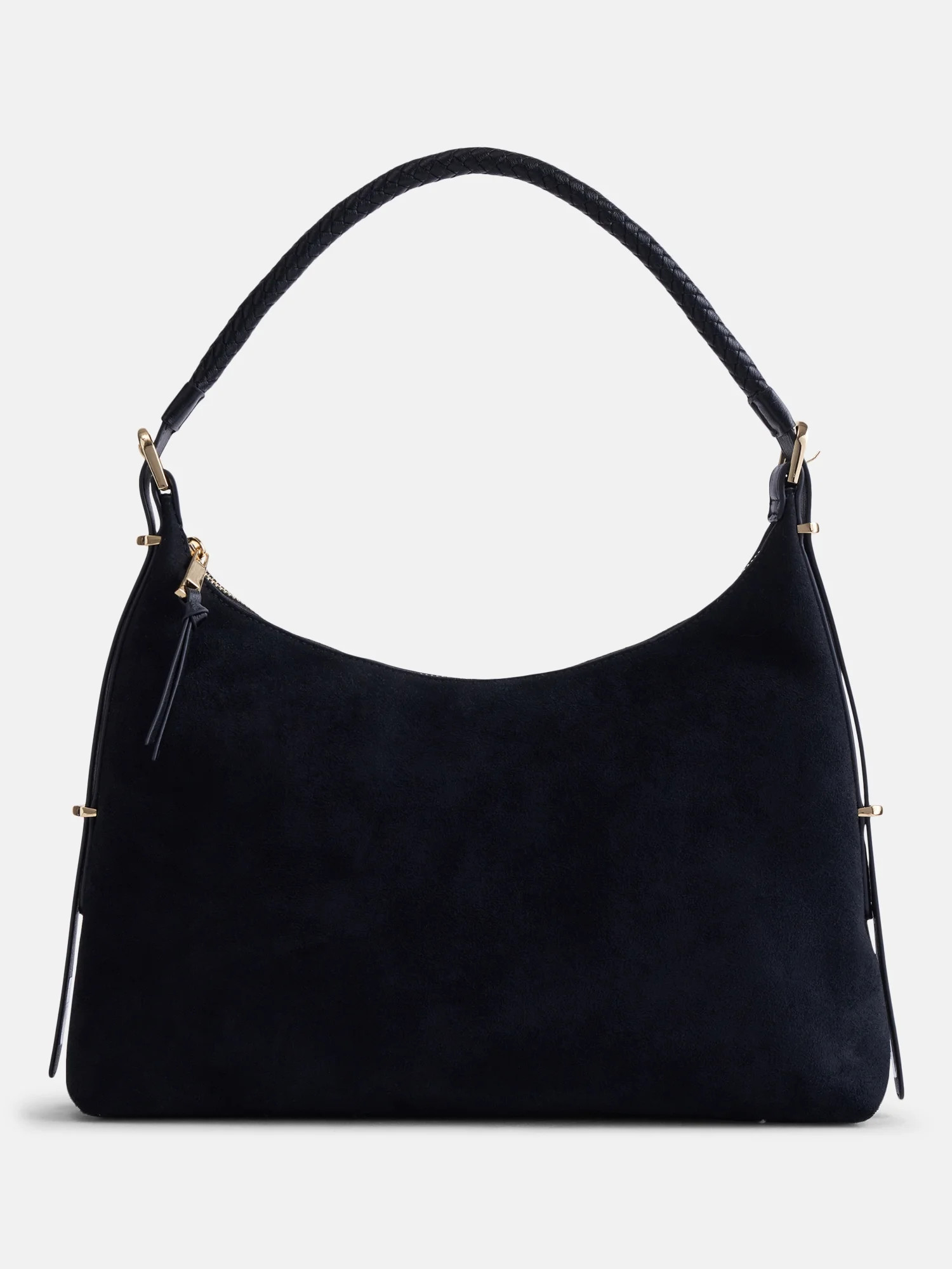 Scenario Women's Top Zipper Shoulder Bag, Black | Walmart (US)
