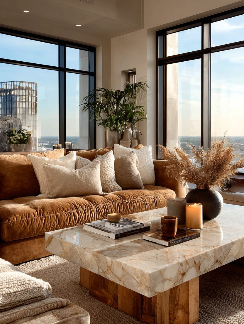 If your living room feels off… it’s usually not the furniture. It’s the balance.

There’s a difference between a space that’s decorated… and a space that feels calm, elevated, and complete.

This is where two simple rules change everything:

A taupe velvet sofa—soft, warm, and effortlessly elegant.
A marble coffee table with natural wood base—cool, grounding, and quietly luxurious.

That contrast is the magic.

Warmth meets calm.
Texture meets structure.
Comfort meets refinement.

The marble introduces a subtle “yin” energy—cooling down the richness of the velvet, while the wood base ties everything back to nature. The result? A space that feels balanced without trying too hard.

And the beauty of this combination… it works everywhere.
Sun-filled mornings, cozy evenings, modern homes, classic interiors.

Timeless. Understated. Always right.

Explore our edit for taupe velvet sofas and marble + wood coffee tables—everything linked to recreate this look.

#livingroomstyle #quietluxury #homedecorideas #interiordesign 

 #LTKHome