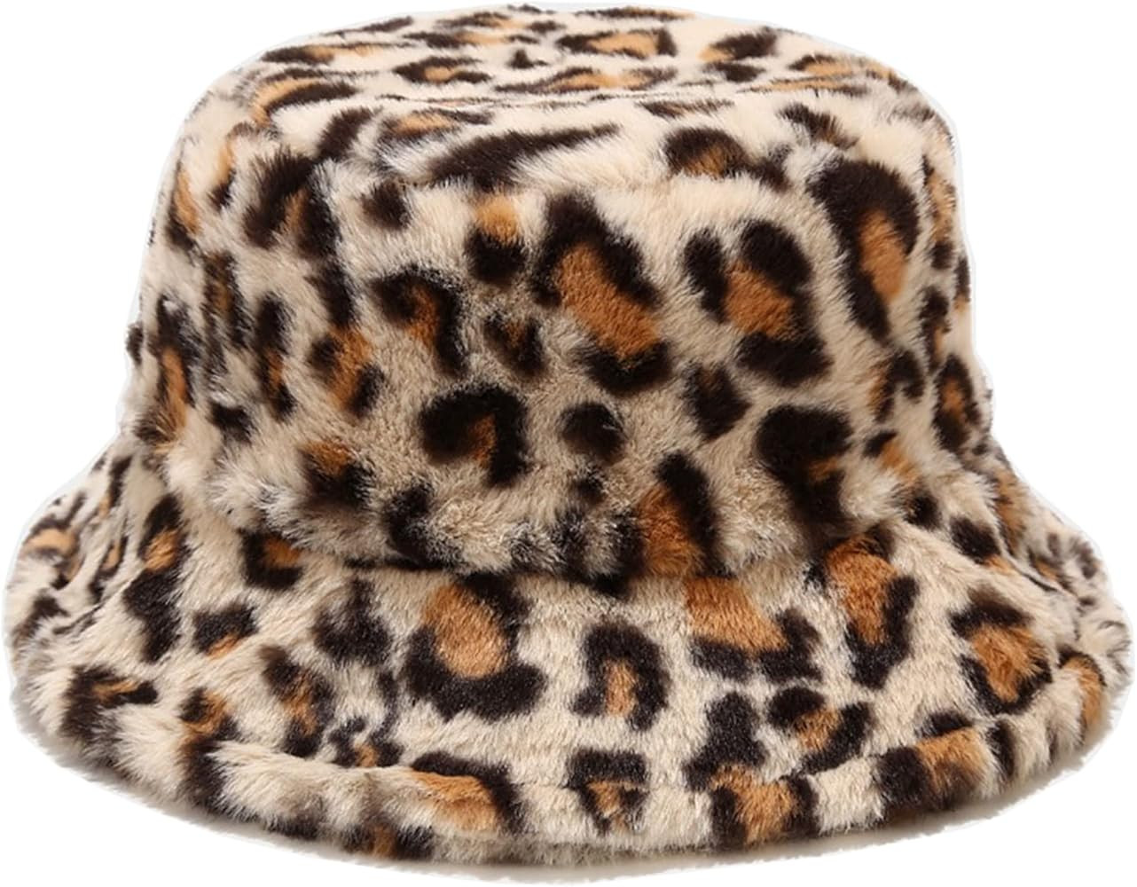 Dirholl Women's Winter Faux Fur Fuzzy Warm Bucket Hat | Amazon (US)