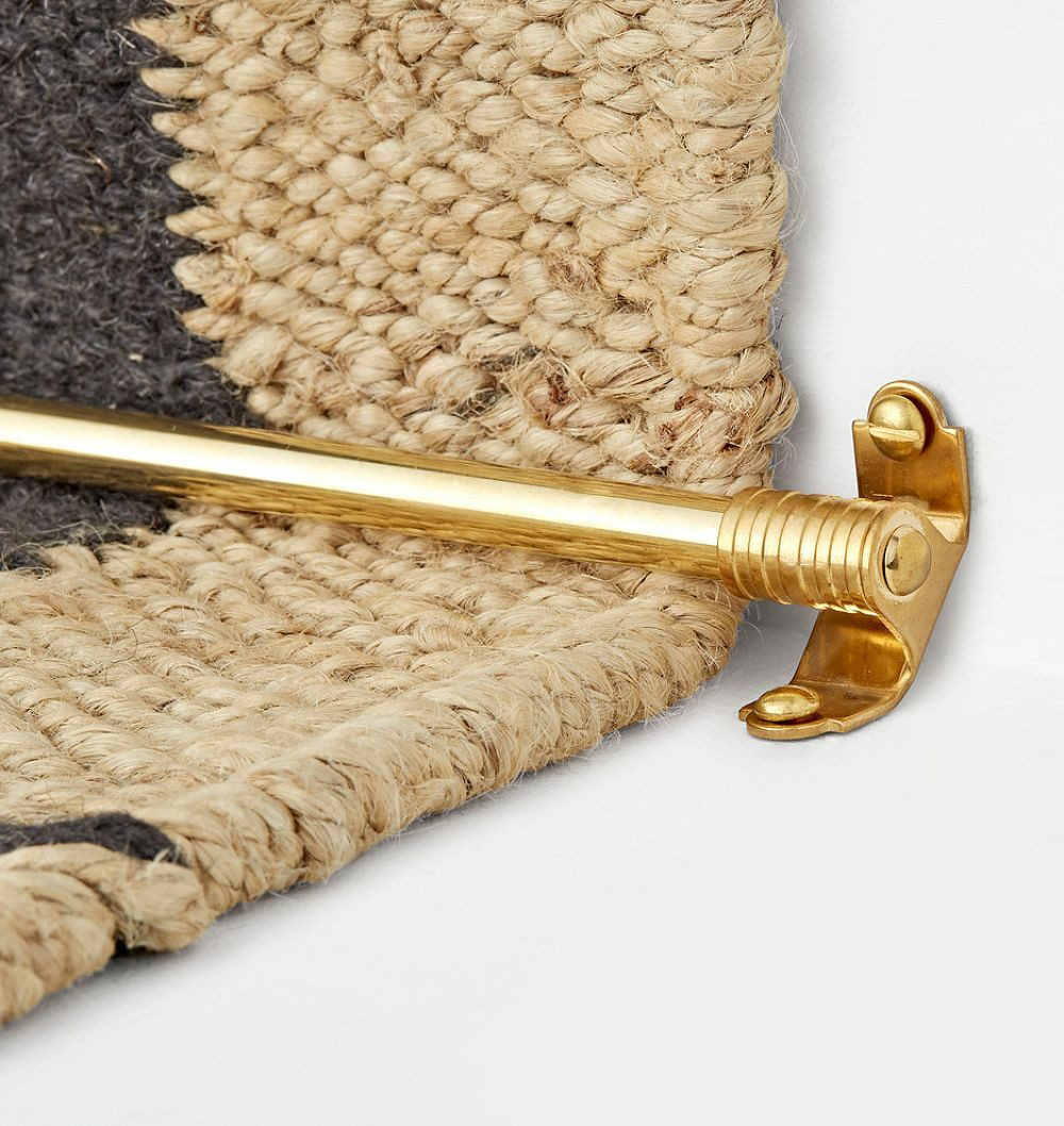 Plain Finial Stair Rod, Lacquered Brass | Rejuvenation