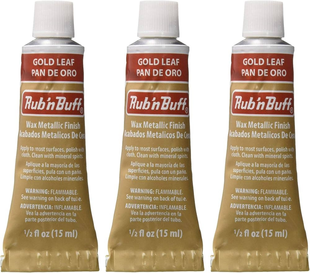 Rub 'n Buff The Original Wax Metallic Finish Gold Leaf [Pack of 3 ] | Amazon (US)