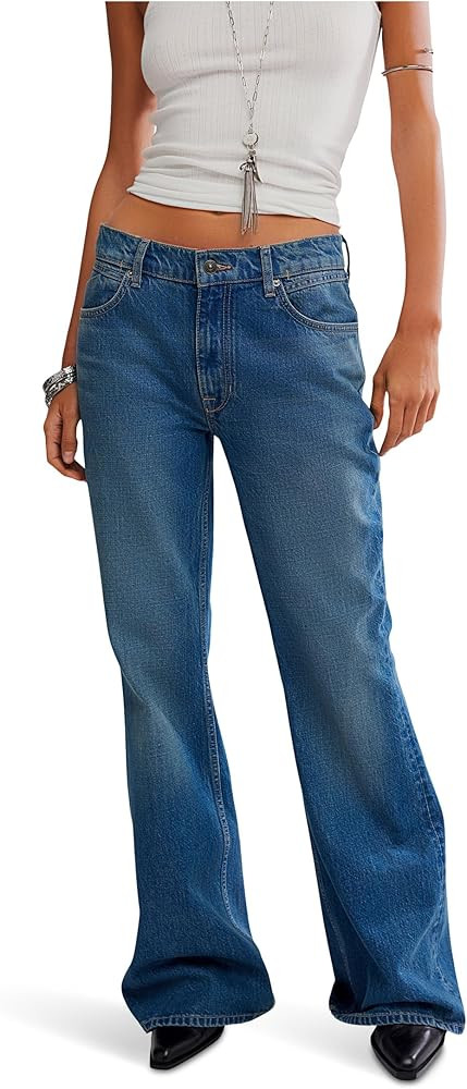 Free People Womens West Coast Relaxed Jean | Amazon (US)