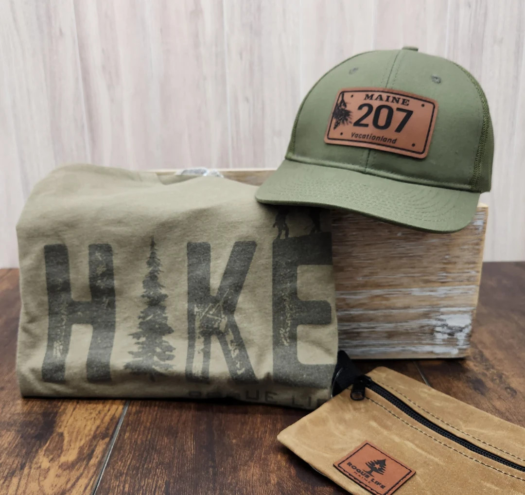 Maine 207 Area Code License Plate Trucker Hat | Moss Green Hat With Leather Patch - Etsy | Etsy (Global)