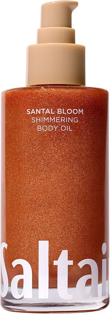 Saltair - Shimmering Body Oil - Santal Bloom Scent - Shimmering Moisturizer - 4.0 Fl Oz | Amazon (US)