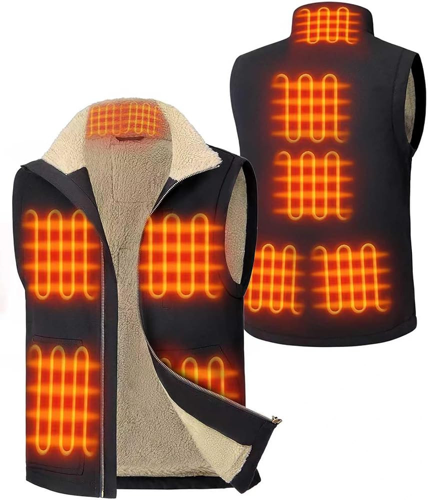 GOTOBI Canvas Heated Vest for Men with 16000mAh 7.4V Baterry Pack, 9 Zones Mens Heated Vest with ... | Amazon (CA)