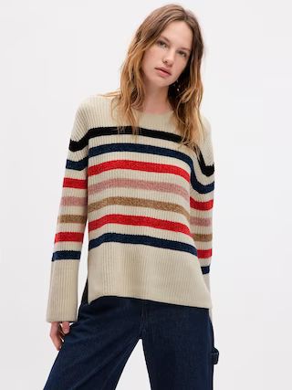 24/7 Split-Hem CashSoft Stripe Sweater | Gap (US)