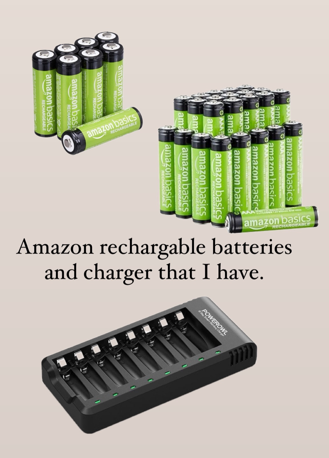 Amazon rechargeable batteries, and charger  

#LTKSaleAlert #LTKHome #LTKU