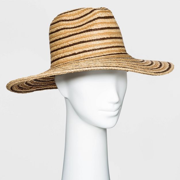 Women&#39;s Straw Panama Hat - Universal Thread&#8482; - Natural Brown | Target