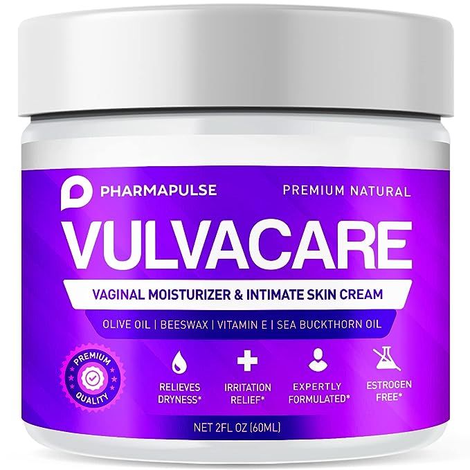 Pharmapulse Vaginal Moisturizer, Vulva Balm Cream, Intimate Skin Care, Menopause Support - Reliev... | Amazon (US)