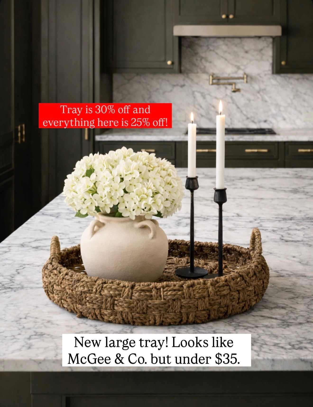 This tray looks like McGee and Co., but is huge!! Currently on sale and under $40!

#LTKHome #LTKFindsUnder50 #LTKSaleAlert