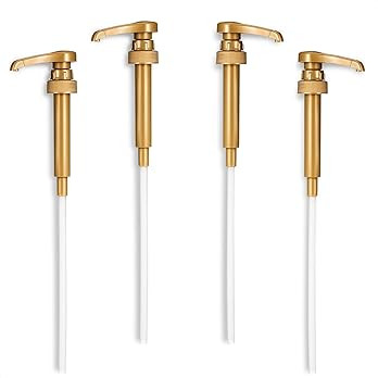 4Pcs Coffee Syrup Pump Dispenser Compatible with Torani Syrup Pump - Creamer Pump for Coffee Syru... | Amazon (US)