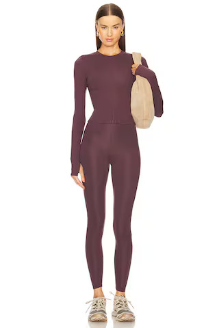 WellBeing + BeingWell Bruna Long Sleeve Top in Raisin from Revolve.com | Revolve Clothing (Global)