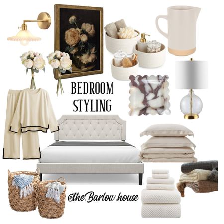 Cream Bedroom by Amazon 

Vintage picture 
Glass lamp
Marble tray 
Loungewear 
Baskets 
Cream sheets 
Towels 
Storage baskets 
Throw blankets 
Amazon bedroom 

#LTKhome #LTKsalealert #LTKfindsunder50