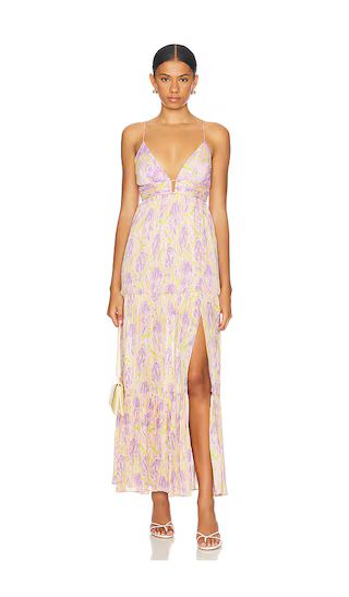 Minari Dress in Purple Lime Floral | Pink Floral Dress | Revolve Dress | Revolve Clothing (Global)