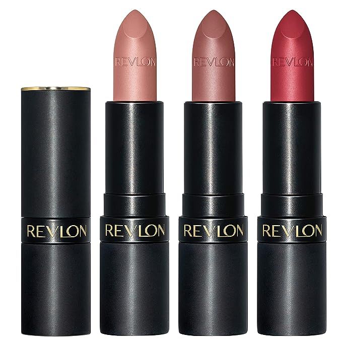 REVLON Super Lustrous The Luscious Mattes Lipstick, 3 Piece High Impact Lipcolor Gift Set, Matte ... | Amazon (US)